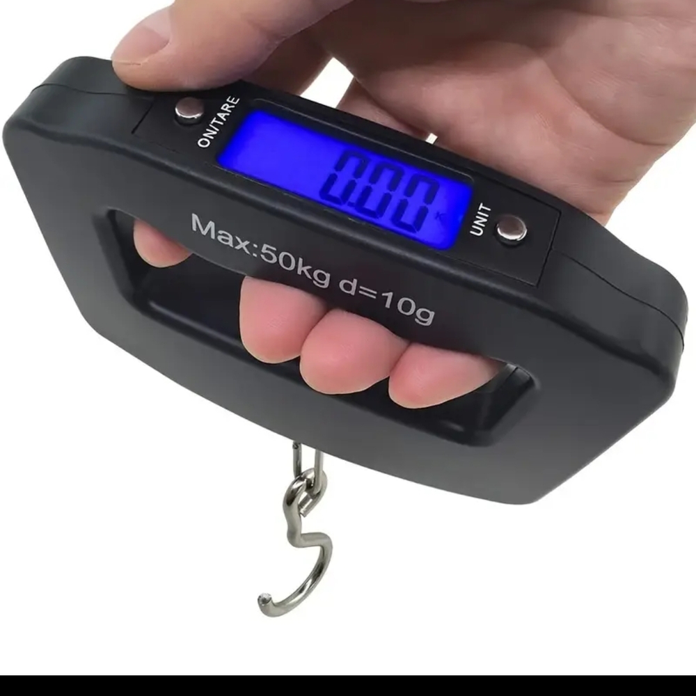 Digital Luggage Scale with Blue Display